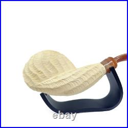 S. Yanik Meerschaum Pipe Freehand Smoking Pipe Handcarved Tobacco Pipe Model 3