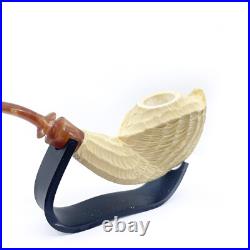 S. Yanik Meerschaum Pipe Freehand Smoking Pipe Handcarved Tobacco Pipe Model 3