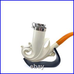 S. Yanik Meerschaum Pipe Freehand Smoking Pipe Handmade Ulmar Design Tobacco Pipe