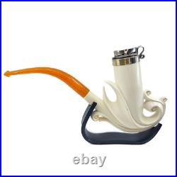 S. Yanik Meerschaum Pipe Freehand Smoking Pipe Handmade Ulmar Design Tobacco Pipe