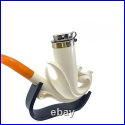 S. Yanik Meerschaum Pipe Freehand Smoking Pipe Handmade Ulmar Design Tobacco Pipe
