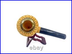 S. Yanik Meerschaum Pipe Freehand Smoking Pipe with Celtic Ornament, Tobacco Pipe