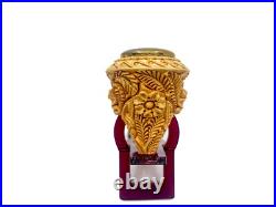 S. Yanik Meerschaum Pipe Freehand Smoking Pipe with Celtic Ornament, Tobacco Pipe
