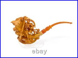 S. Yanik Meerschaum Pipe Grim Reaper Tobacco Smoking Pipe