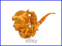S. Yanik Meerschaum Pipe Grim Reaper Tobacco Smoking Pipe