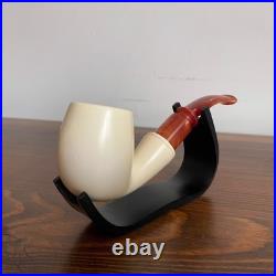 S. Yanik Meerschaum Pipe Half Bent Smooth Tobacco Smoking Pipe