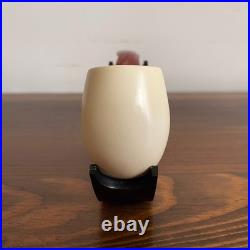 S. Yanik Meerschaum Pipe Half Bent Smooth Tobacco Smoking Pipe