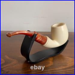 S. Yanik Meerschaum Pipe Half Bent Smooth Tobacco Smoking Pipe
