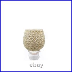 S. Yanik Meerschaum Pipe, HandCarved Half Bent Billiard Celtic Knot Smoking Pipe