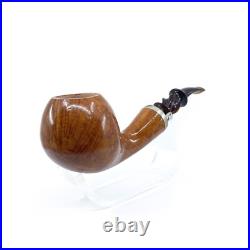 S. Yanik Meerschaum Pipe Hand Carved Billiard Smoking Pipe Algerian Briar