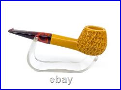 S. Yanik Meerschaum Pipe Hand Carved Lattice Ornament Tomato Shaped Smoking Pipe