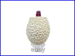 S. Yanik Meerschaum Pipe Hand Carved Rustic Billiard Smoking Pipe, Tobacco Pipe