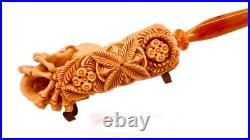 S. Yanik Meerschaum Pipe Handmade Skull Smoking Pipe, Ornament Tobacco Pipe