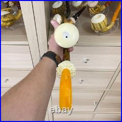 S. Yanik Meerschaum Pipe Huge Calabash Smoking Pipe, Real Gourd Tobacco Pipe