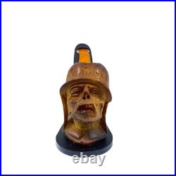 S. Yanik Meerschaum Pipe Meat Grinder Smoking Pipe, Zombie Soldier Tobacco Pipe