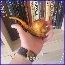 S. Yanik Meerschaum Pipe Meat Grinder Smoking Pipe, Zombie Soldier Tobacco Pipe