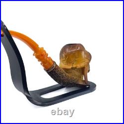 S. Yanik Meerschaum Pipe Meat Grinder Smoking Pipe, Zombie Soldier Tobacco Pipe