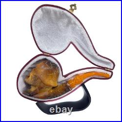 S. Yanik Meerschaum Pipe Meat Grinder Smoking Pipe, Zombie Soldier Tobacco Pipe