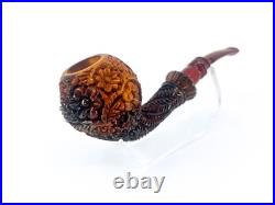 S. Yanik Meerschaum Pipe Pear Shaped Half Bent Ornament Smoking Pipe Tobacco pipe
