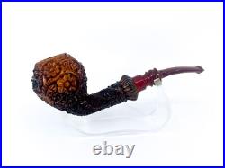 S. Yanik Meerschaum Pipe Pear Shaped Half Bent Ornament Smoking Pipe Tobacco pipe