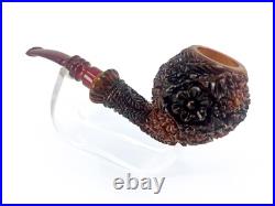 S. Yanik Meerschaum Pipe Pear Shaped Half Bent Ornament Smoking Pipe Tobacco pipe