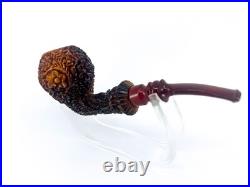S. Yanik Meerschaum Pipe Pear Shaped Half Bent Ornament Smoking Pipe Tobacco pipe