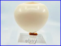 S. Yanik Meerschaum Pipe Smooth Grapefruit Shape Smoking Pipe with Air Hole