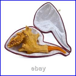 S. Yanik Meerschaum Pipe Talking Tree, Ent Smoking Pipe, Handcarved Tobacco Pipe