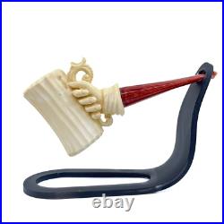 S. Yanik Meerschaum Pipe Tankard Smoking Pipe, Handmade Tobacco Pipe