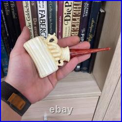 S. Yanik Meerschaum Pipe Tankard Smoking Pipe, Handmade Tobacco Pipe