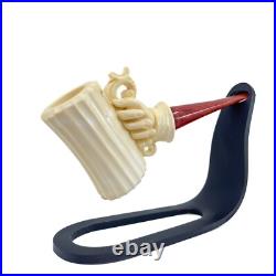 S. Yanik Meerschaum Pipe Tankard Smoking Pipe, Handmade Tobacco Pipe