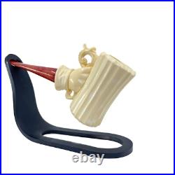 S. Yanik Meerschaum Pipe Tankard Smoking Pipe, Handmade Tobacco Pipe