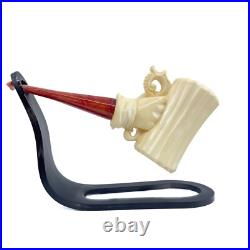 S. Yanik Meerschaum Pipe Tankard Smoking Pipe, Handmade Tobacco Pipe