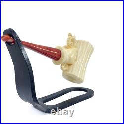 S. Yanik Meerschaum Pipe Tankard Smoking Pipe, Handmade Tobacco Pipe