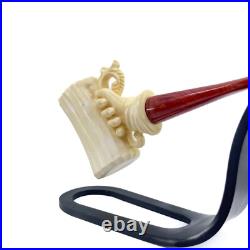 S. Yanik Meerschaum Pipe Tankard Smoking Pipe, Handmade Tobacco Pipe
