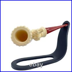 S. Yanik Meerschaum Pipe Tankard Smoking Pipe, Handmade Tobacco Pipe