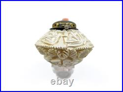 S. Yanik Meerschaum Pipe Tomato Shaped Smoking Pipe with Celtic Ornament and Cap