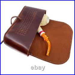 S. Yanik Meerschaum Pipe Unique, Knot Ornament, Apple Tobacco Smoking Pipe