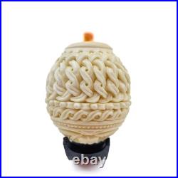 S. Yanik Meerschaum Pipe Unique, Knot Ornament, Apple Tobacco Smoking Pipe