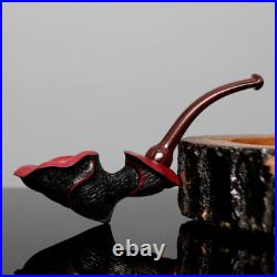 Sandblasted Briar Tobacco Pipe Rusticated Freehand Pipe Handmade Smoking Pipe
