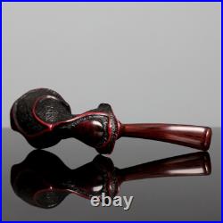 Sandblasted Briar Tobacco Pipe Rusticated Freehand Pipe Handmade Smoking Pipe