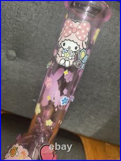 Sanrio My Melody And My Sweet Piano Glass 8 Inch Pink Glass Bong Smoking Pipe