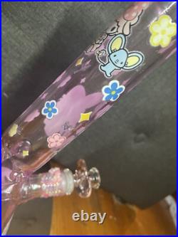 Sanrio My Melody And My Sweet Piano Glass 8 Inch Pink Glass Bong Smoking Pipe