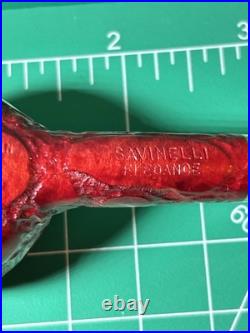Savinelli Alligator Elegance Red (313E) Tobacco Pipe Brand New In The Box