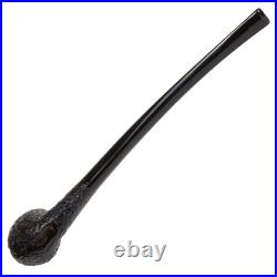 Savinelli Churchwarden Black Rusticated 601 Extra Long Briar Tobacco Pipe, 3mm