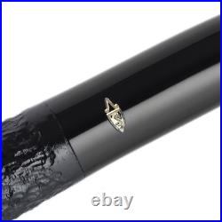 Savinelli Churchwarden Black Rusticated 601 Extra Long Briar Tobacco Pipe, 3mm