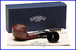 Savinelli Monsieur Brown Sandblast 673 KS Tobacco Pipe