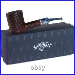 Savinelli Oceano Rusticated 311 KS Unique Poker Shape Italian Tobacco Pipe, 6mm