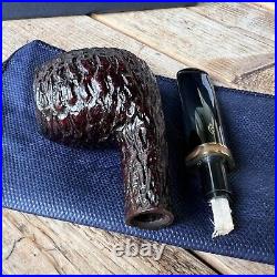 Savinelli Porto Cervo Rusticated (173) 6mm Filter Tobacco Pipe NEW