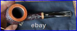 Savinelli Porto Cervo Rusticated Bent Billiard (606 KS) 6mm Filter Tobacco Pipe